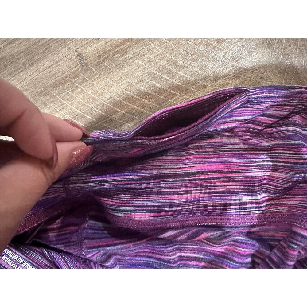 Prana Caraway Grapevine Space Dye Leggings Striped Yoga Pink Womens Size M - Picture 5 of 14